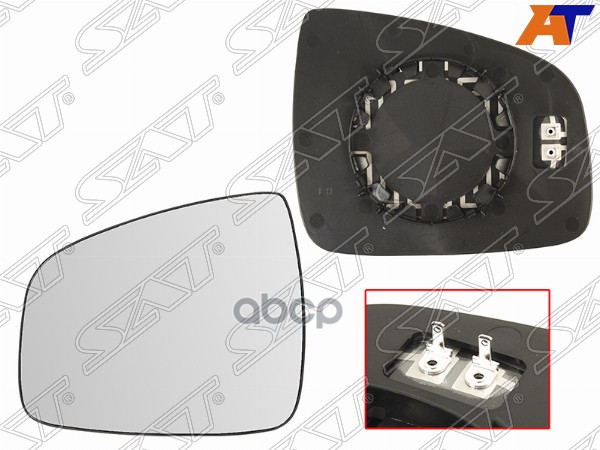 Полотно зеркала LADA Largus 12-21 / Renault Duster 10-21 (Слева/ Обогрев/ сферическое) Sat арт. ST-121-0013