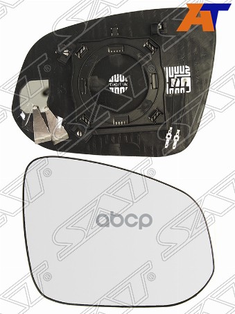 Полотно зеркала Toyota Harrier (XU60) 13-20 / Hilux Pick Up 15- (Справа/ Обогрев/ сферическое) Sat арт. ST-121-0018