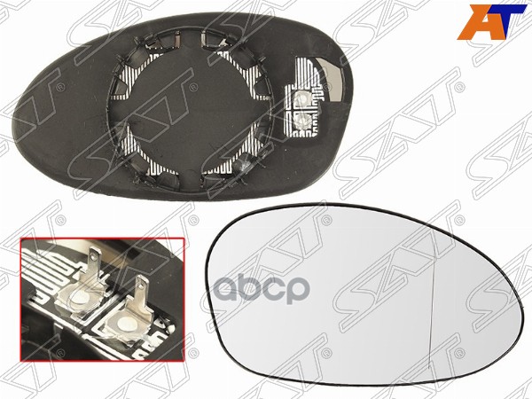 Полотно зеркала BMW 1-Series 04-07 / 3-Series 05-10 (Справа/ Обогрев/ асферическое) Sat арт. ST-121-0032