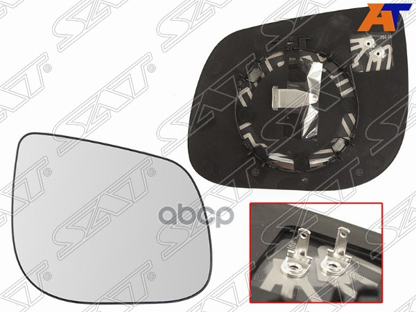 Полотно зеркала Kia Picanto 11-17 (Справа/ Обогрев/ сферическое) Sat арт. ST-121-0076