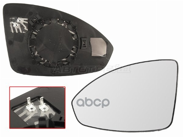 Полотно зеркала Chevrolet Cruze 09-15 (Слева/ Обогрев/ асферическое) Sat арт. ST-121-0081