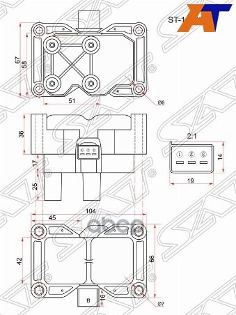 Катушка зажигания Ford Explorer 10-19 / Fiesta 02-19 ASDA;B4164S3;HWDA;IQJA;IQJC;PNDA;RTJC;SHDA;SHDC Sat арт. ST-1459278
