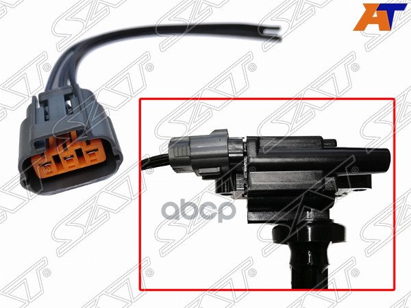 Разъем катушки зажигания NISSAN VQ23DE/VQ25DE/VQ35DE/VQ40DE/VG33E 02-/J31/Z50/R50/R51M/E50/E51/U30/M Sat арт. ST-163-0008
