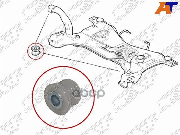 Сайлентблок подрамника Ford Focus 04- / Transit 14-20 Sat арт. ST-1695011