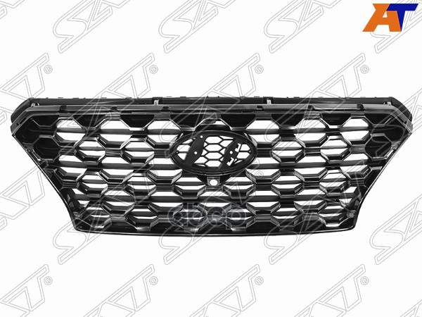 Решетка радиатора Hyundai Santa Fe 18-21 (Комплектация под камеру) Sat арт. ST-17-0015