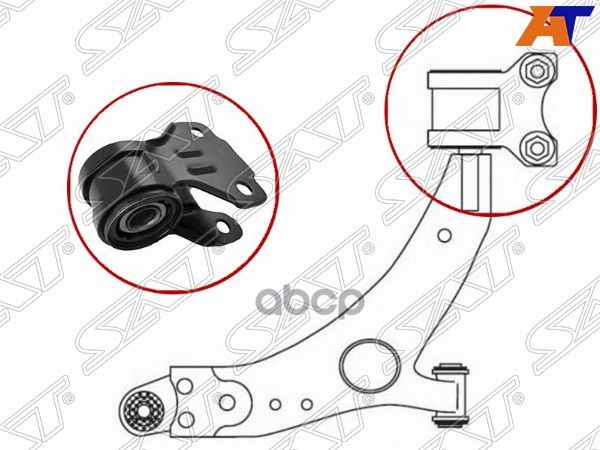 Сайлентблок рычага Ford Focus 10-19 / Kuga 08-19 Sat арт. ST-1749992