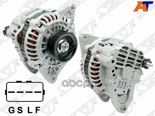 Генератор Mmc L200 06-/Pajero Sport Kh4w 2.5D 08- 4D56 12V 120A(Между Креп. Отверст 183Mm) Sat арт. ST-1800A008N