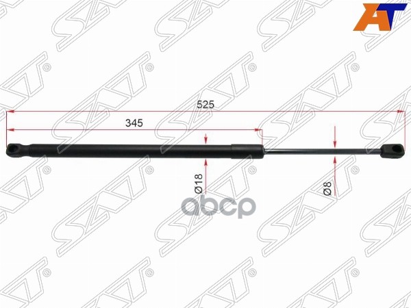 Амортизатор крышки багажника Volkswagen Touran 03-10 (Справа=Слева) Sat арт. ST-1T0827550C