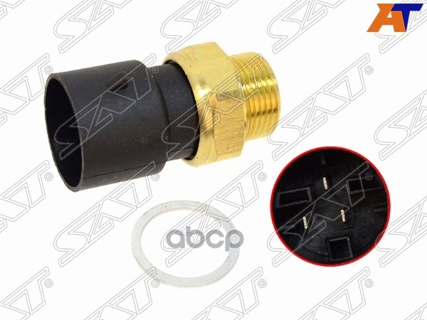 Датчик температуры Opel Astra 91-98 / Corsa 93-00 Sat арт. ST-206-0046
