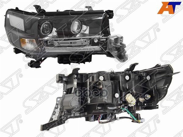 Фара Toyota Land Cruiser (J200) 15-21 (Справа/ LED/ чёрная) Sat арт. ST-212-11BDR-LD-M2
