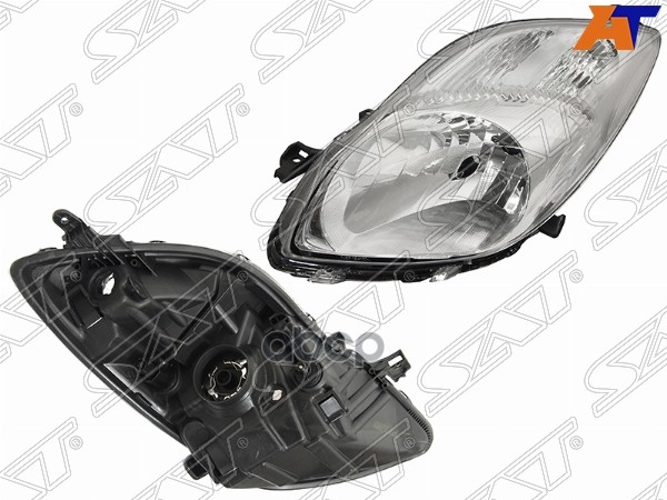 Фара Toyota Vitz 07-10 / Yaris 08-13 (Слева/ Ручная регулировка/ 3/5D HBK) Sat арт. ST-212-11P3L