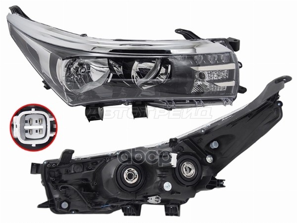 Фара Toyota Corolla (E180) 12-16 (Справа/ Галоген/ Ручная регулировка) Sat арт. ST-212-11Y1R-LDEM2U