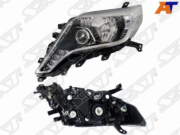 Фара Toyota Land Cruiser Prado (J150) 13-17 (Слева/ LED/Галоген/ ДХО/ под электрокорректор) Sat арт. ST-212-11Y5L