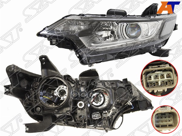 Фара Mitsubishi Outlander 14-22 (Слева/ Галоген/ С электрокорректором) Sat арт. ST-214-11AJL