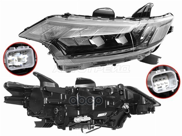 Фара Mitsubishi Outlander 18-22 (Слева/ LED/ С электрокорректором) Sat арт. ST-214-18AJHL