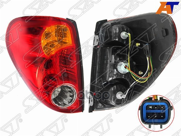 Фонарь задний Mitsubishi L200 07-16 / Triton 06-11 (Слева) Sat арт. ST-214-1993L