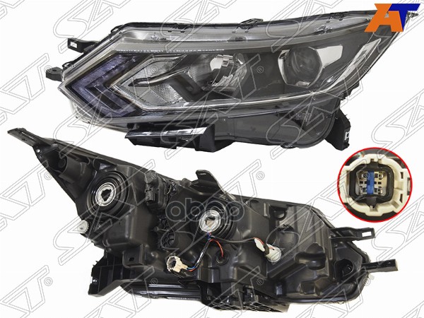 Фара Nissan Qashqai 17-22 (Слева/ Галоген/ ДХО/ С электрокорректором) Sat арт. ST-215-11AKL-LDEM2