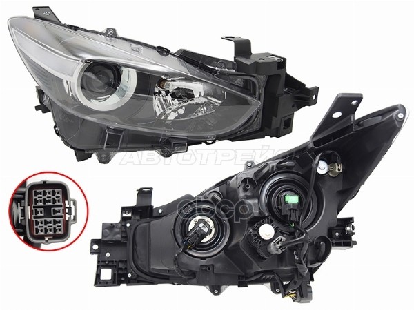 Фара Mazda 3 16-19 / Axela 16-19 (Справа/ Галоген/ С электрокорректором) Sat арт. ST-216-1178RM