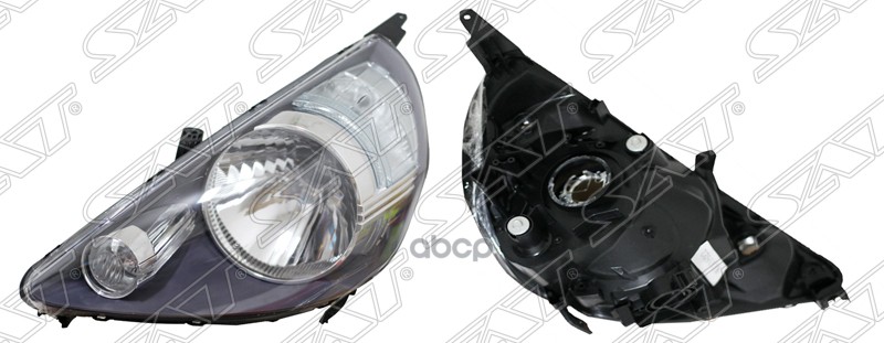 Фара Honda Fit 01-07 Rh 5D Черная (Евросвет) Sat арт. ST-217-1153BR