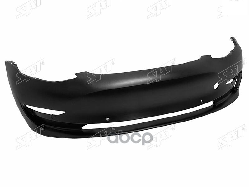 Бампер передний Tesla Model 3 17-23 (Под ПТФ/ Под сонары(парктроники)/ С отверстием под крюк) Sat арт. ST-22-0145