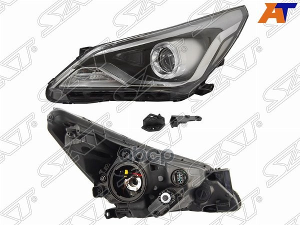 Фара Hyundai Solaris 14-17 (Слева/ Галоген/ С электрокорректором/ Линза) Sat арт. ST-221-1166CL