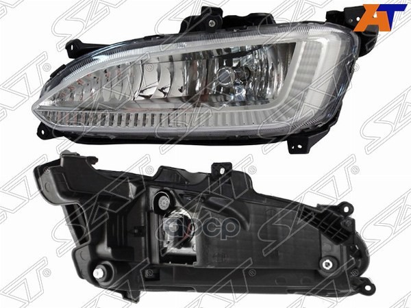 Фара противотуманная (Спереди/ Слева/ Без ДХО) Hyundai Santa Fe 12-15 / Grand Santa Fe 13-16 Sat арт. ST-221-2041L