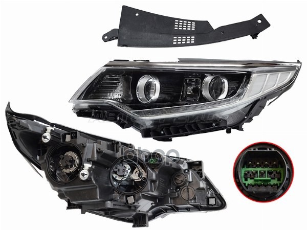 Фара Kia Optima 16-18 (Слева/ Галоген/ ДХО/ GT) Sat арт. ST-223-1163L-MLDEM2