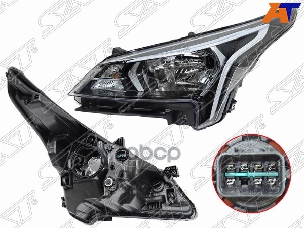 Фара Kia Rio 20-22 / Rio X-Line 20-22 (Слева/ ДХО/ под электрокорректор) Sat арт. ST-223-11R20L