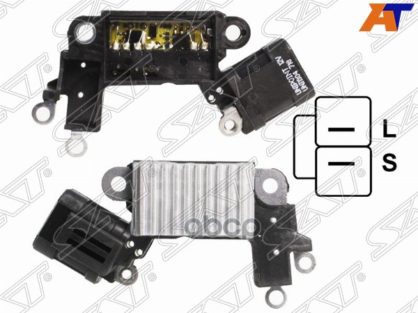 Реле-регулятор напряжения генератора NISSAN MURANO 04-08/TEANA 03-13/X-TRAIL 01-14(HITACHI)(из 2-ух Sat арт. ST-23124-AU401