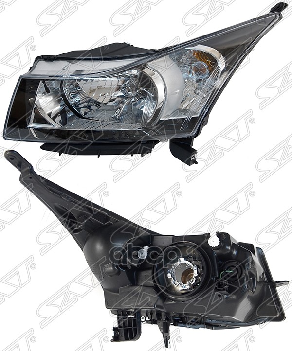 Фара Chevrolet Cruze 09-15 (Слева/ Ручная регулировка/ чёрная) Sat арт. ST-235-1110L