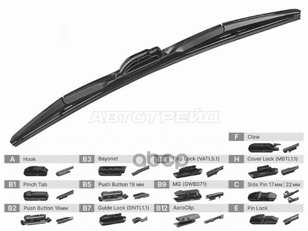 Щетка стеклоочистителя (Гибридная/ 22 (550мм)) Sat арт. ST-237-0022