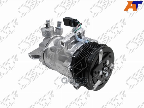 Компрессор кондиционера Skoda Rapid 20- / Volkswagen Polo 09-20 Sat арт. ST-245-0002