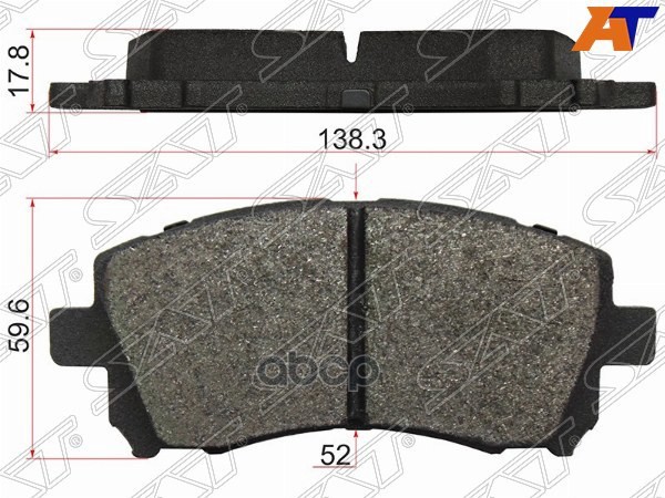 Колодки тормозные (Спереди) Nissan Terrano 14-22 / Subaru Forester 97-02 / Impreza 92-07 / Legacy 93 Sat арт. ST-26296-AC050