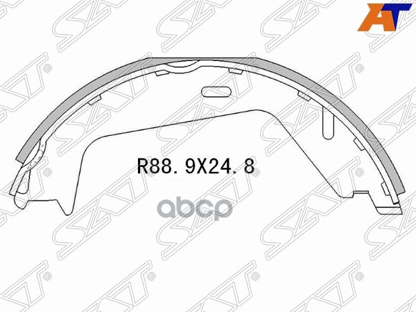 Колодки тормозные барабанные Volvo S60 00-10 / XC90 02-14 Sat арт. ST-28-0084