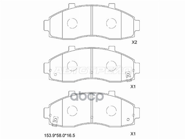 Колодки тормозные (Спереди) Kia Carnival 99-06 / Pregio 95-03 Sat арт. ST-28-0087