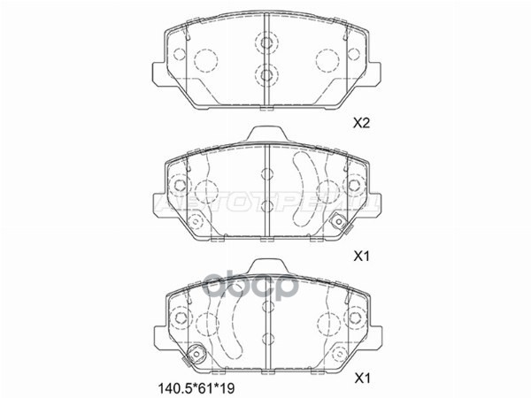 Колодки тормозные (Спереди) Hyundai Santa Fe 18- / Kia Optima 16-21 / Hyundai Grandeur 16-23 / i30 1 Sat арт. ST-28-0092