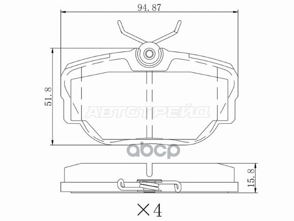 Колодки тормозные (Сзади) Land Rover Discovery 98-04 / Range Rover 94-02 Sat арт. ST-28-0102
