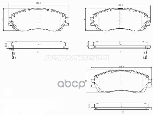 Колодки тормозные (Спереди/ С отверстиями под пружинку) Haval F7 18-22 / F7x 19-22 Sat арт. ST-28-0126