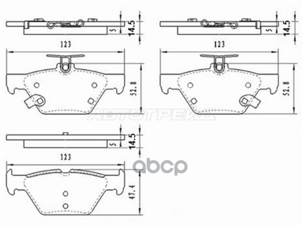 Колодки тормозные (Сзади) Subaru Forester 18-21 / Impreza 16-22 Sat арт. ST-28-0137