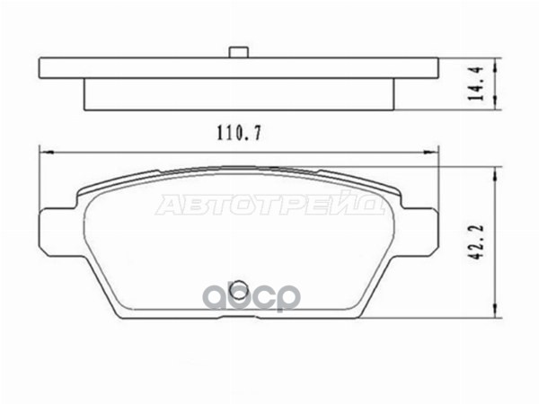 Колодки тормозные (Сзади) Mazda 6 02-08 / 6 MPS 05-07 Sat арт. ST-28-0154