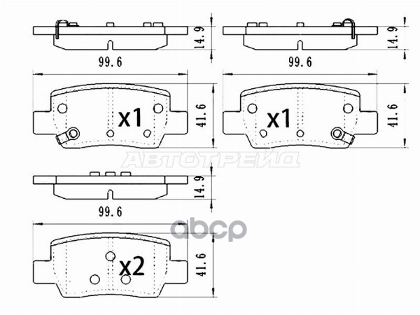 Колодки тормозные (Сзади) Hyundai Elantra 20- / Kia K5 19- Sat арт. ST-28-0191