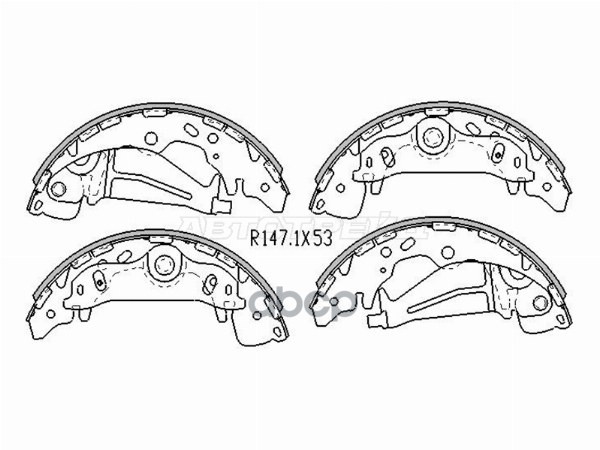 Колодки тормозные барабанные Hyundai H1 97-15 / Starex 97-13 Sat арт. ST-28-0193