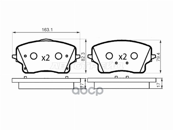 Колодки тормозные (Спереди) Geely Monjaro 21- Sat арт. ST-28-0215