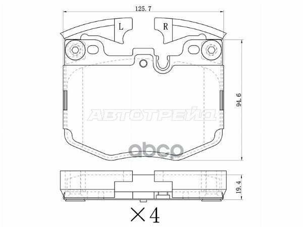 Колодки тормозные (Спереди) BMW 3-Series 18-22 / 5-Series 16-24 Sat арт. ST-28-0242
