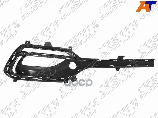 Решетка в бампер Hyundai Santa Fe 15-19 (Справа/ Под ПТФ) Sat арт. ST-30-0033
