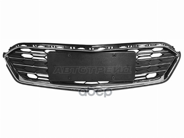 Решетка в бампер Chevrolet Cruze 15-18 (черная с хромом) Sat арт. ST-30-0109