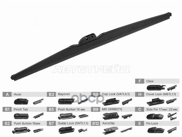 Щетка стеклоочистителя (Каркасная (зимняя)/ 22 (550мм)) Sat арт. ST-306-0022