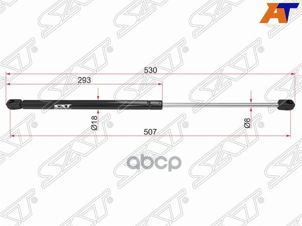 Амортизатор капота Volvo XC90 02-14 (Справа=Слева) Sat арт. ST-30649736