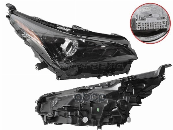 Фара Lexus NX 17-21 (Спереди/ Справа/ LED/ С электрокорректором) Sat арт. ST-312-11NX2R