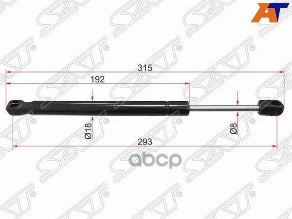 Амортизатор капота Volvo S60 10-18 / V60 10-19 (Справа=Слева) Sat арт. ST-31278769